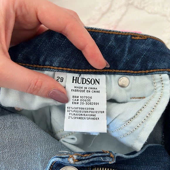 Hudson Jeans Bacara Crop Straight Cuffed Jeans - Picture 5 of 8